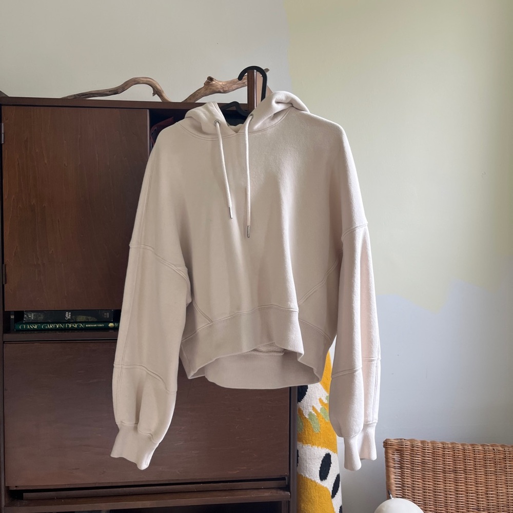 Abercrombie Essential Mini Sunday Hoodie in Beige